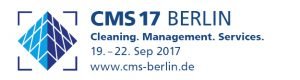 Internationale Reinigungsmesse CMS 2017 in Berlin